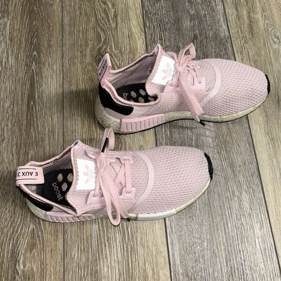 Adidas NMD R1 Boost Women's US Size 8 Clear Pink Running Sneaker Shoes B37648 - Picture 2 of 12